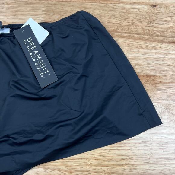 Dreamsuit Women's Black Slimming Control Swim Bikini Skirt - Size 16 - NWT - Picture 3 of 8